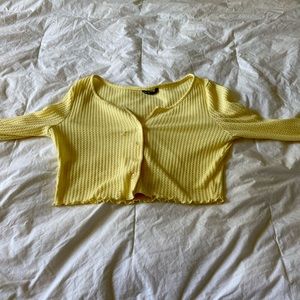Yellow shein top size small